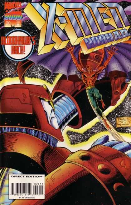 X-Men 2099 20 - Red Devil - Red Robot - Purple Wings - Green Pants - Xmen - Ron Lim, Tom Smith