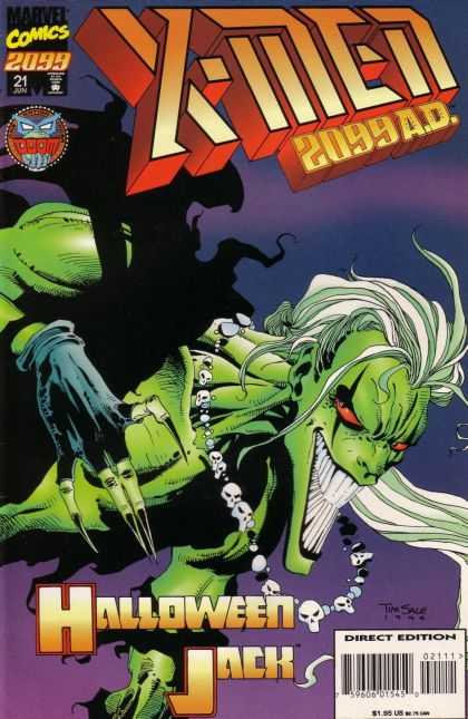 X-Men 2099 21 - Marvel Comics - Monster - Shadow - Halloween Jack - Direct Edition - Tim Sale
