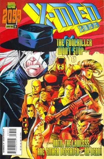 X-Men 2099 33 - Cap - Direct Edition - The Foolkiller Wont Stop - Defeated - Dead - Jan Duursema, Tom Smith