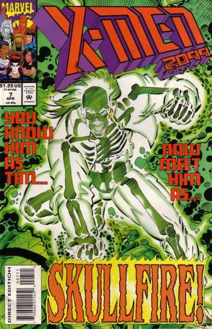 X-Men 2099 7 - Skullfire - Skeleton - Direct Edition - Marvel - You Know Him As Tim - Jimmy Palmiotti, Ron Lim