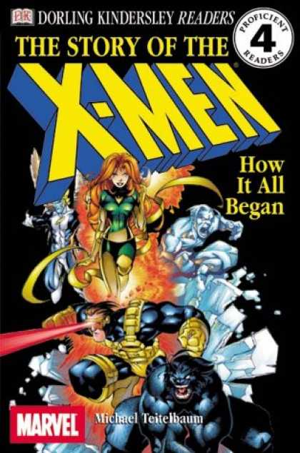 X-Men Books - DK Readers: The Story of the X-Men, How It All Began (Level 4: Proficient Reader