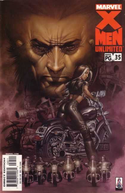 X-Men Unlimited 35 - Motorcycle - Gang - Woman - Smoke - Pg