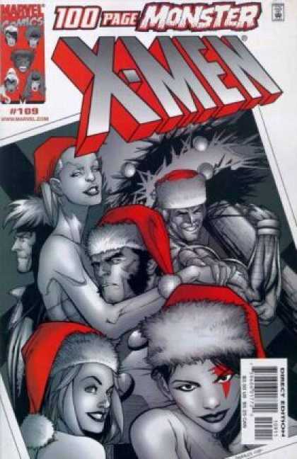 X-Men 109 - Christmas - Mutants - Santa Hats - Gambit - Wolverine - Leinil Yu