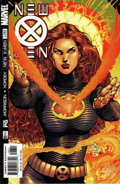 X-Men 128 - Jean Gray - Phoenix - Xmen Character - Red Curly Hair - Magic Burst