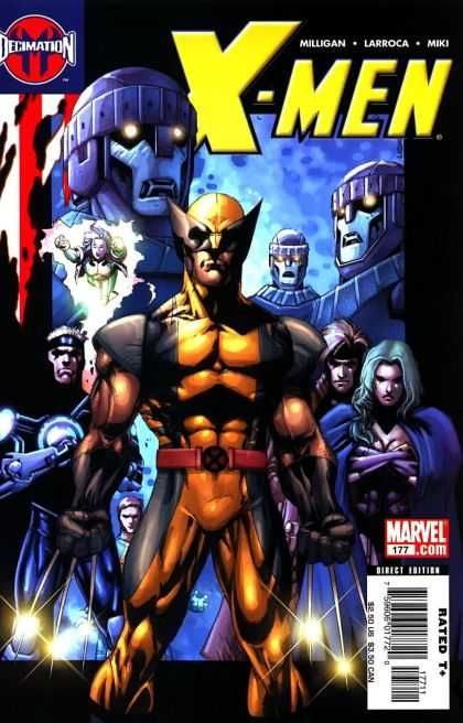 X-Men 177 - Marvel Comics - Wolverine - Rough - Robots - Claws - Salvador Larroca