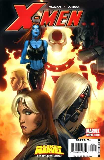 X-Men 187 - Rogue - Fire - Profiles - Red Eyes - Metal - Salvador Larroca