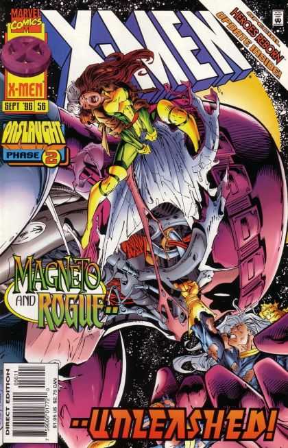 X-Men 56 - Onslaught - Phase 2 - Heroes Reborn - Magneto And Rogue - Unleashed - Andy Kubert