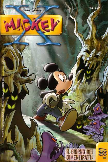 X Mickey 4 - Mickey Mouse - Forest - Evil Trees - Purple Mushrooms - Scary Eyes