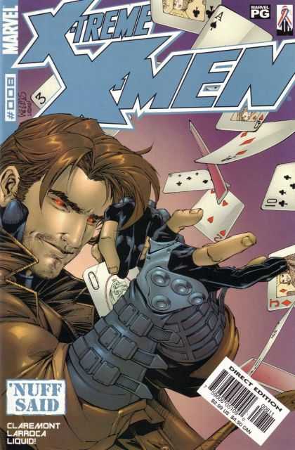 X-Treme X-Men 8 - Playing Cards - Claremont - Red Eyes - Ace Of Spades - Larroca