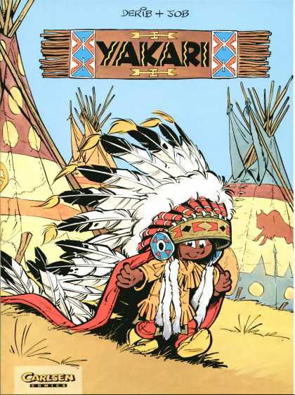 Yakari 1 - Small Child - Indian - Head Dress - Teepee - Feathers
