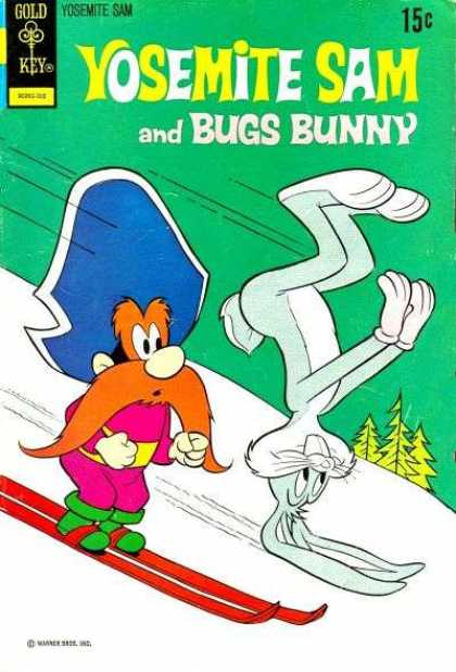 Bugs Bunny - Ski Slope - Skiing - Snow - Upside Down Yosemite Sam 12 - Bugs Bunny - Ski Slope - Skiing - Snow - Upside Down
