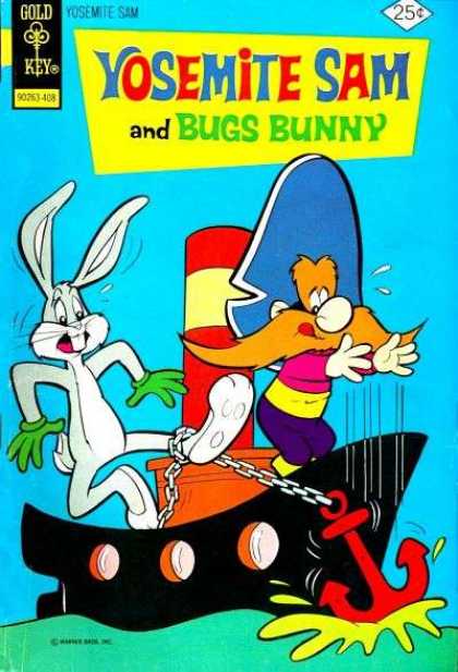 Gold - Streamboat - Key - Anchor - Hat Yosemite Sam 22 - Gold - Streamboat - Key - Anchor - Hat