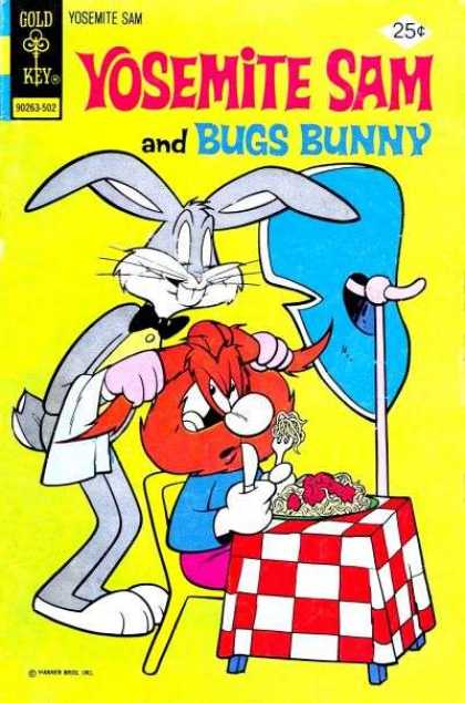 Bugs Bunny - Meatballs - Spaghetti - Hat - Waiter Yosemite Sam 26 - Bugs Bunny - Meatballs - Spaghetti - Hat - Waiter