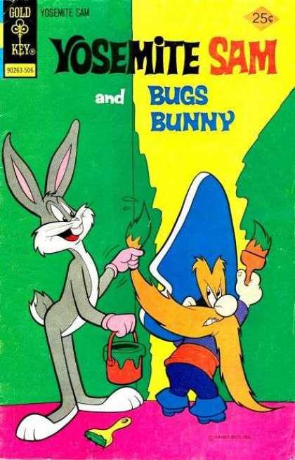 25 Cents - Bugs - Green Paint - Gold Key - Yosemite Sam Yosemite Sam 28 - 25 Cents - Bugs - Green Paint - Gold Key - Yosemite Sam