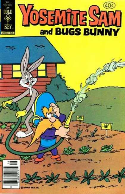 Yosemite Sam 60 - Gold Key - Bugs Bunny - Rabbit - Man - House