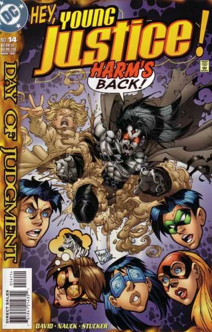 Young Justice 14 - Harms Back - No 14 - Stucker - Day Of Judgment - Monster