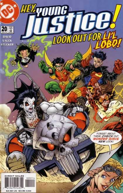 Young Justice 20 - Look Out - Skull - Wonder Girl - Lil Lobo - Flying