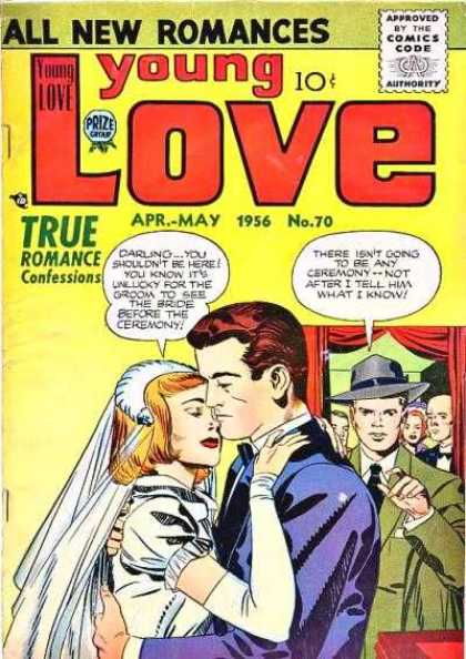 Young Love 70 - Wedding - Couple - Bride - Veil - Curtain