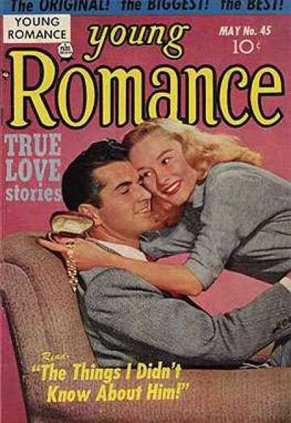Young Romance 45 - Love Stories - Man - Woman - Hugging - Snuggling