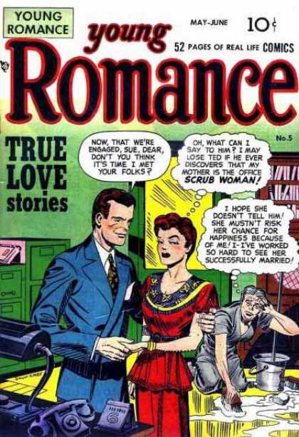 Young Romance 5 - May-june - Comics - True Love Stories - Man - Woman