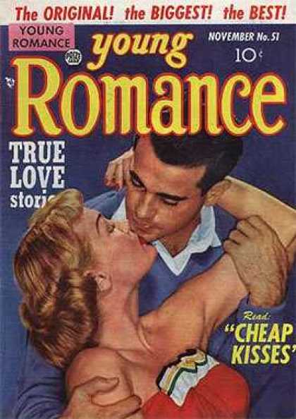 Young Romance 51 - Young Romance - True Love Stories - Nobember No 51 - Cheap Kisses - Couple