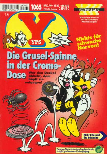 Yps - Die Grusel-Spinne in der Creme-Dose - Cat - Dog - Spider - Bouncing - Gimmick