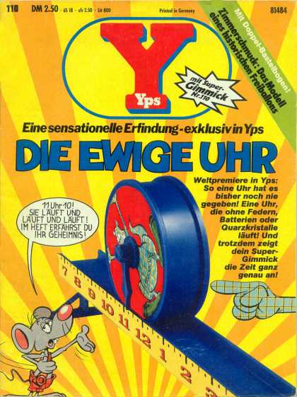 Yps - Die Ewige Uhr - Mit Super Gimmick - Die Ewige Uhr - Printed In Germany - Einesensationelle Erfindung - Zimmerschmuck