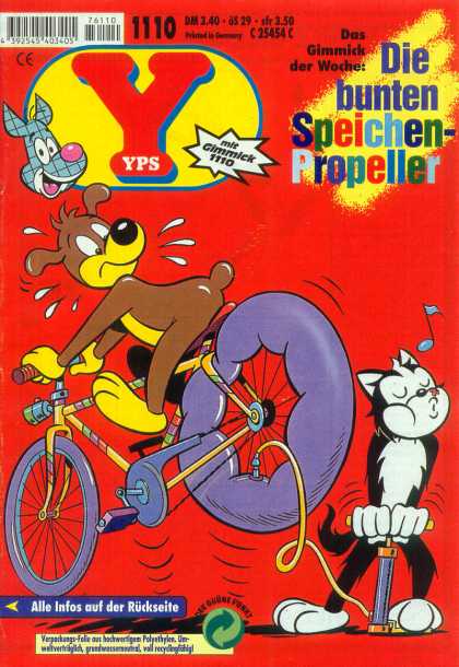 Yps - Die bunten Speichen-Propeller - Dog - Cat - Bicycle - Tire - Pump