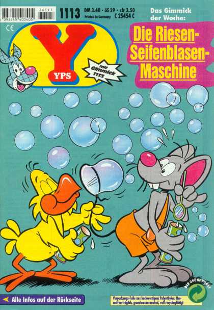 Yps - Die Riesen-Seifenblasen-Maschine - Bubbles - Mouse - Duck - Bubble Wand - Animals