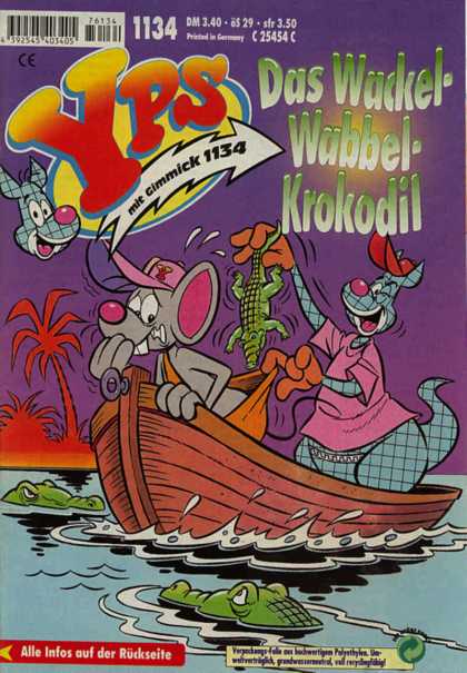 Yps - Das Wackel-Wabbel-Krokodil - Mouse - Crocodile - River - Scarry - Boat