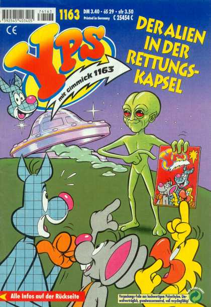 Yps - Der Alien in der Rettungskapsel - Alien - Bird - Ufo - Mouse - Mit Gimmick 1163