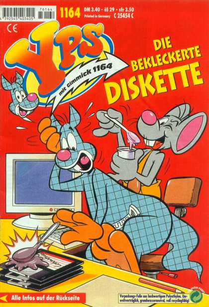 Yps - Die bekleckerte Diskette - Mouse - Kangaroo - Yogurt - Personal Computer - Floppy Disk