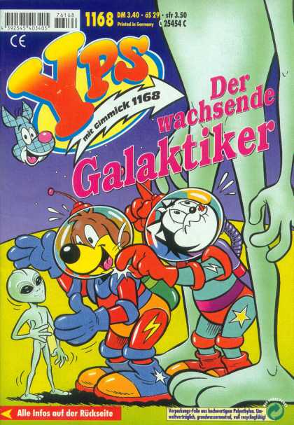 Yps - Der wachsende Galaktiker - Galaktiker - Cartoon Cats And Dogs - Little Green Alien - Giant Alien - Outer Space