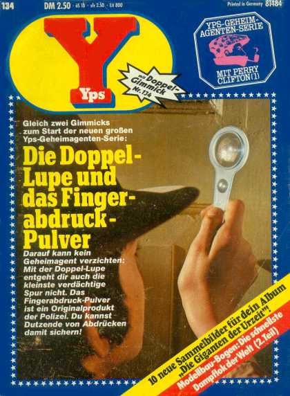 Yps - Die Doppel-Lupe und das Fingerabdruck-Pulver - Perry Clifton - Dm 250 - 134 - Die Doppel-lupe - Finger-abdruck-pulver