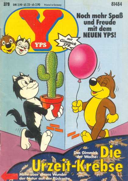Yps - Die Urzeit-Krebse - Cactus - Balloon - Cat - Dog - Corner Of Building