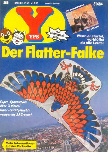 Yps - Der Flatter-Falke - Dog - Cat - Mit Gimmick 566 - Printed In Germany - Bird