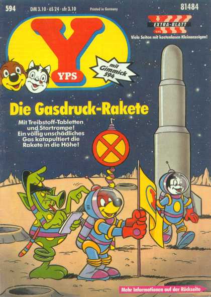 Yps - Die Gasdruck-Rakete - German - Rocket - Space - Moon - Alien