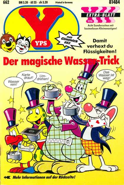 Yps - Der magische Wasser-Trick - Magic - Frog - Mouse - Cards - Table