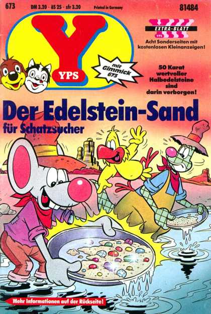 Yps - Der Edelstein-Sand fï¿½r Schatzsucher - Der Eselstein Sand - Fur Schatzsucher - River - Mehr Information Out Der Ruckseite - Smiling Cartoon