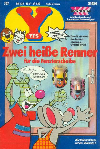 Yps - Zwei heiï¿½e Renner - Pif And Hercule - Running Cars - Competition - Little Mose - Childs Friends