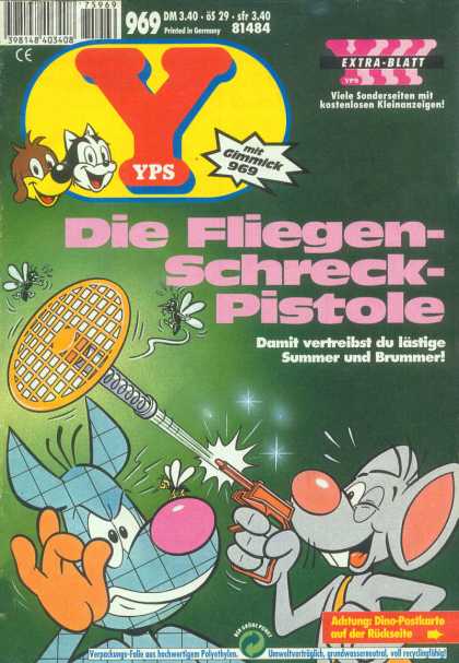 Yps - Die Fliegen-Schreck-Pistole - Gimmick 969 - Cat - Dog - Mouse - Flying Insects
