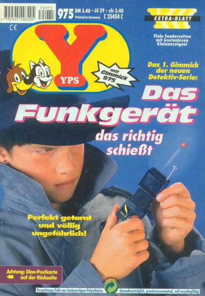 Yps - Das Funkgerï¿½t, das richtig schieï¿½t - German - Kids - Hat - Trench Coat - Cat And Dog