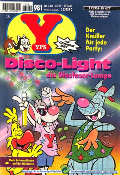 Yps - Disco-Light, die Glasfaser-Lampe - Simple - Coloful - Disco - Glow Stick - Dancing