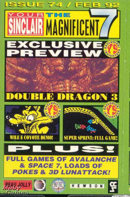 ZX Spectrum Games - Your Sinclair Magnificent 7 February 1992