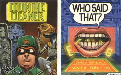ZX Spectrum Games - Colin The Cleaner + Who Said That?