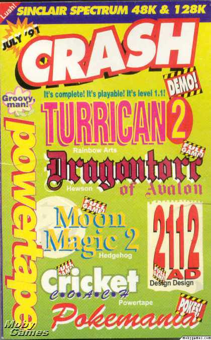 ZX Spectrum Games - Crash! Powertape July '91