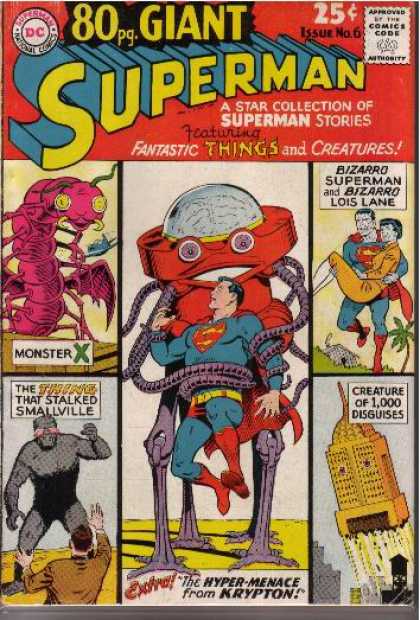 80 Pg. Giant 6 - Dc - Superman - Star Collection - Fantastic - Creatures