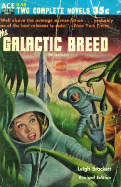 Ace Books - The Galactic Breed / Conquest of the Space Sea - Leigh Brackett