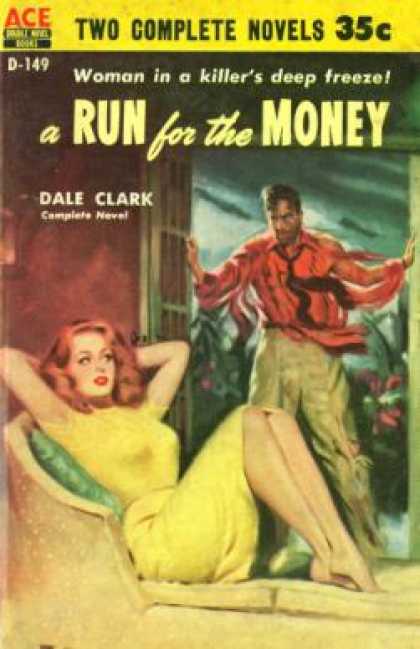 Ace Books - A Run for the Money; the Thin Edge of Mania - Dale; Mark Macklin Clark