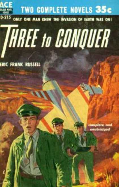 Ace Books - Three To Conquer / Doomsday Eve - Eric Frank Russell